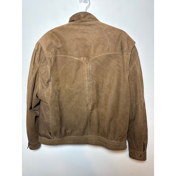 Vintage Snyder Leather Men's Size XL Thermolite Brown Leather Aviator Jacket - Picture 4 of 15